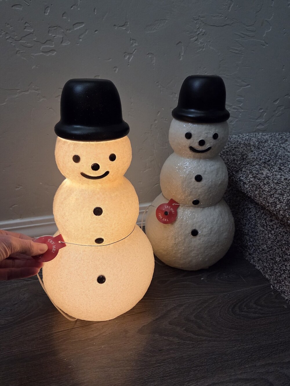 John Derian For Target Set Of 2 Snowman Lit Blow Molds